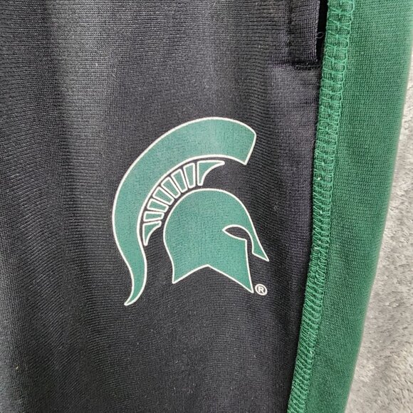 Mens Black & Green Michigan State Spartans Campus Heritage Track Pants Size XL - Picture 3 of 11